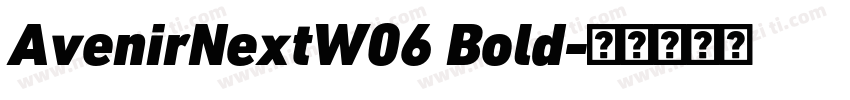 AvenirNextW06 Bold字体转换